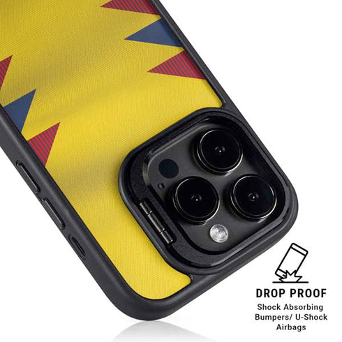 Colombia Soccer Flag iPhone 14 Pro Kickstand Case